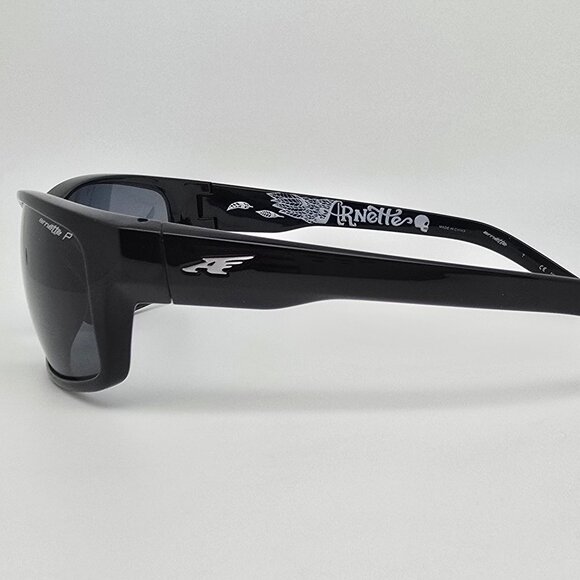 Arnette Fastball 4202-2267/81 Black Frame Polarized Grey Lens Sunglasses 62mm - Picture 3 of 14